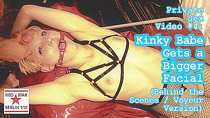 Sex Video #4: Kinky Babe Gets A Bigger Facial - Behind The Scenes Voyeur Version